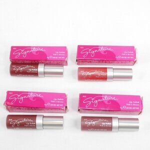 Mary Kay Signature Lip Polish (4) Lot New With Box Sweet Maple Red Ribbon Cider+